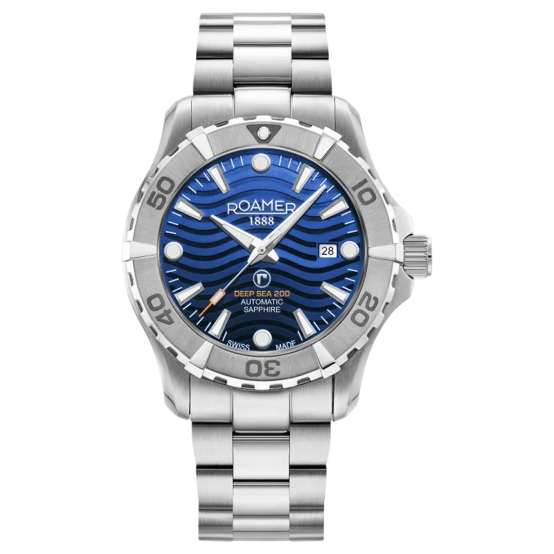 Roamer 860983 41 45 70 Deep Sea 200 Steel Bracelet Watch made by H.S. Johnson