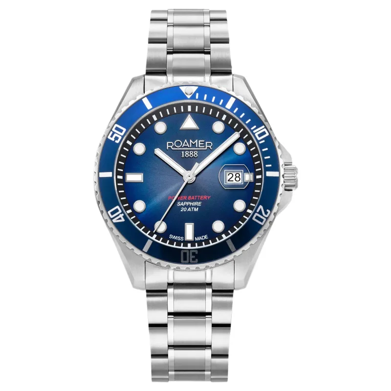 Roamer 969845 41 45 20 Pro Diver 200 Quartz Watch made by H.S. Johnson