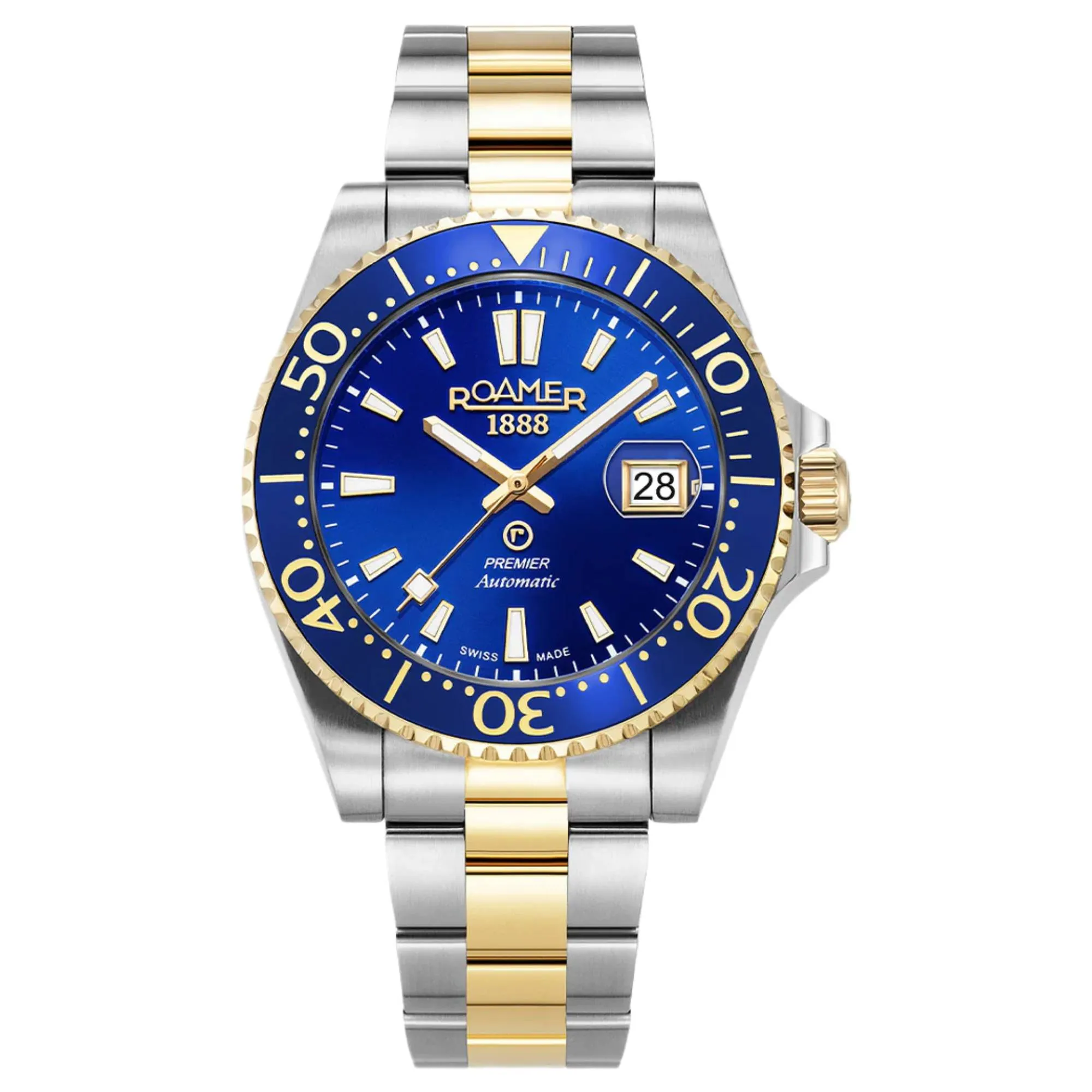 Roamer 986983 47 45 20 Men's Premier Blue Dial Automatic Watch sold by H.S. Johnson