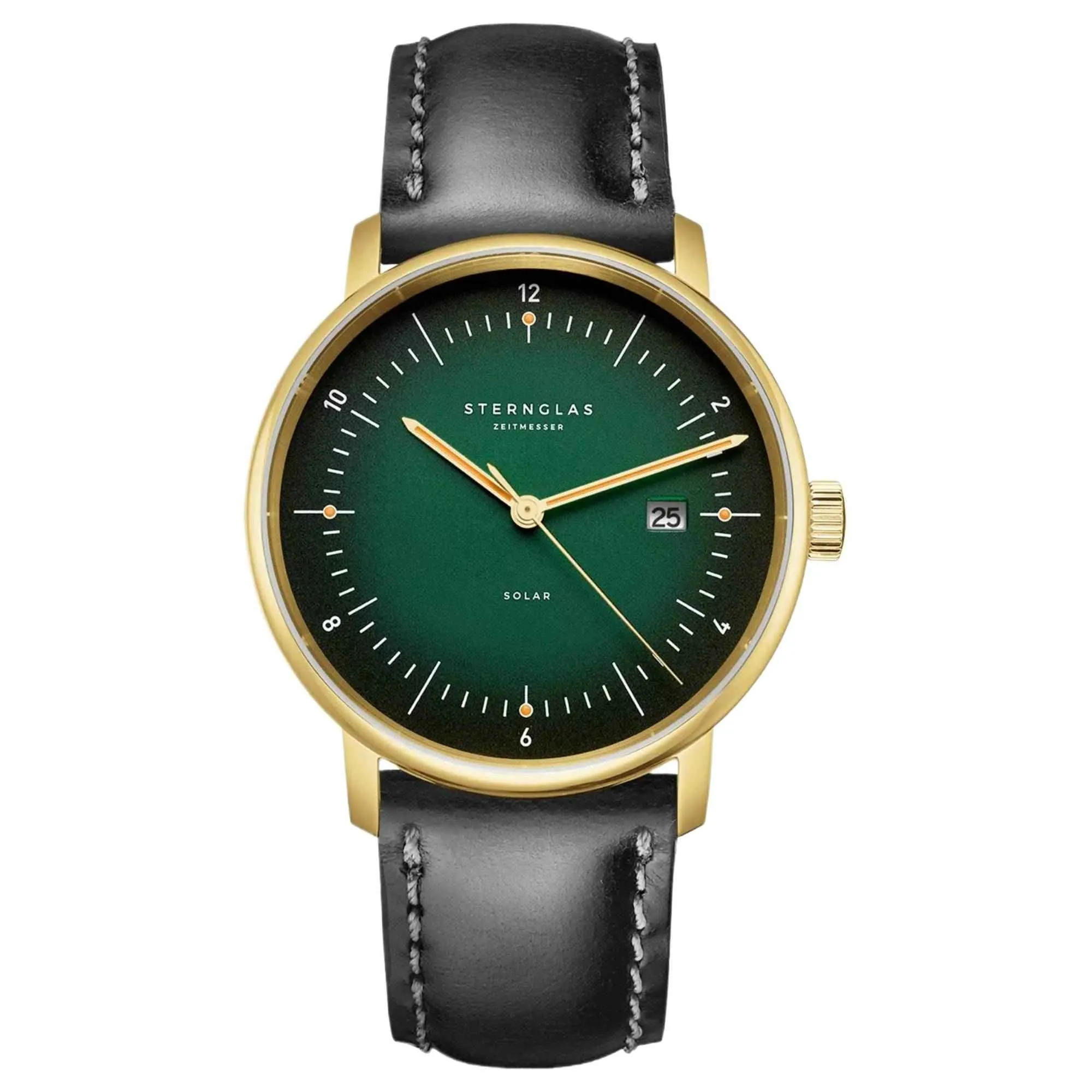 Sternglas S01-NS22-BR04 Men's Naos Solar Quartz Watch sold by H.S. Johnson