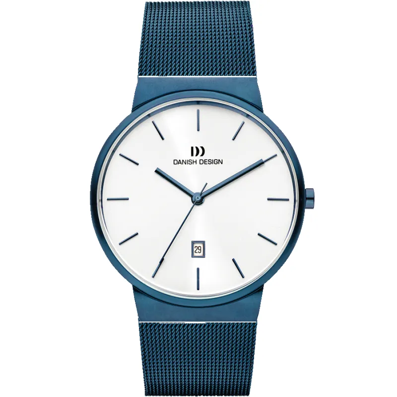Danish Design IQ69Q971 Tåge Blue Large Watch made by H.S. Johnson