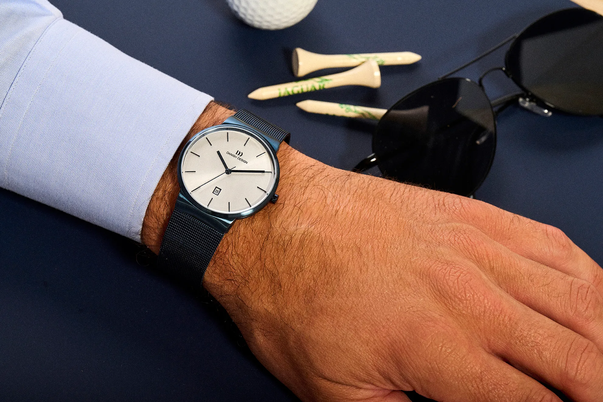 Danish Design IQ69Q971 Tåge Blue Large Watch sold by H.S. Johnson product image thumbnail 2