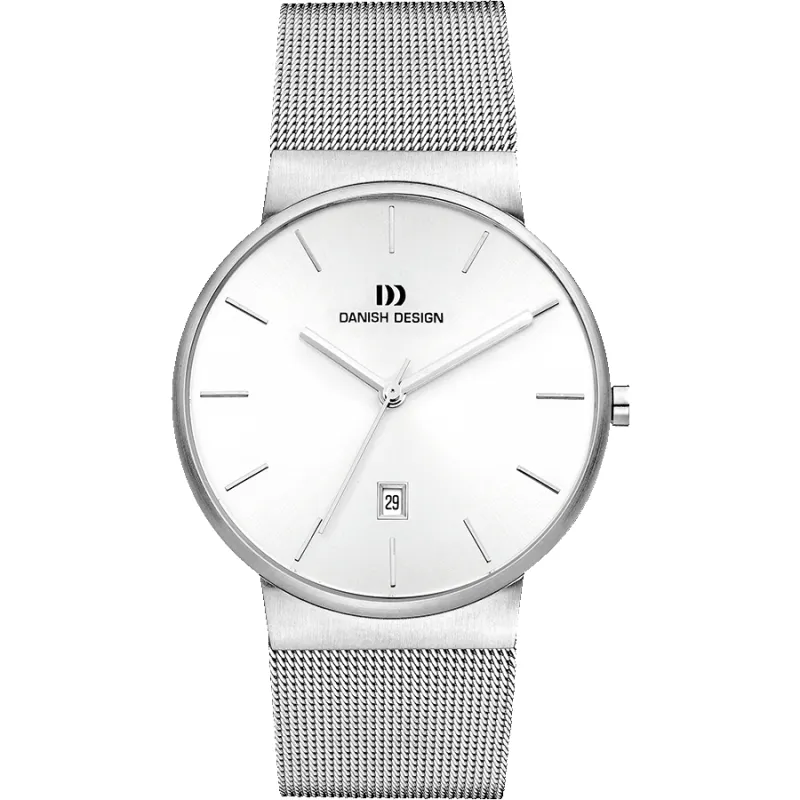 Danish Design IQ62Q971 Tåge Silver Large Watch made by H.S. Johnson