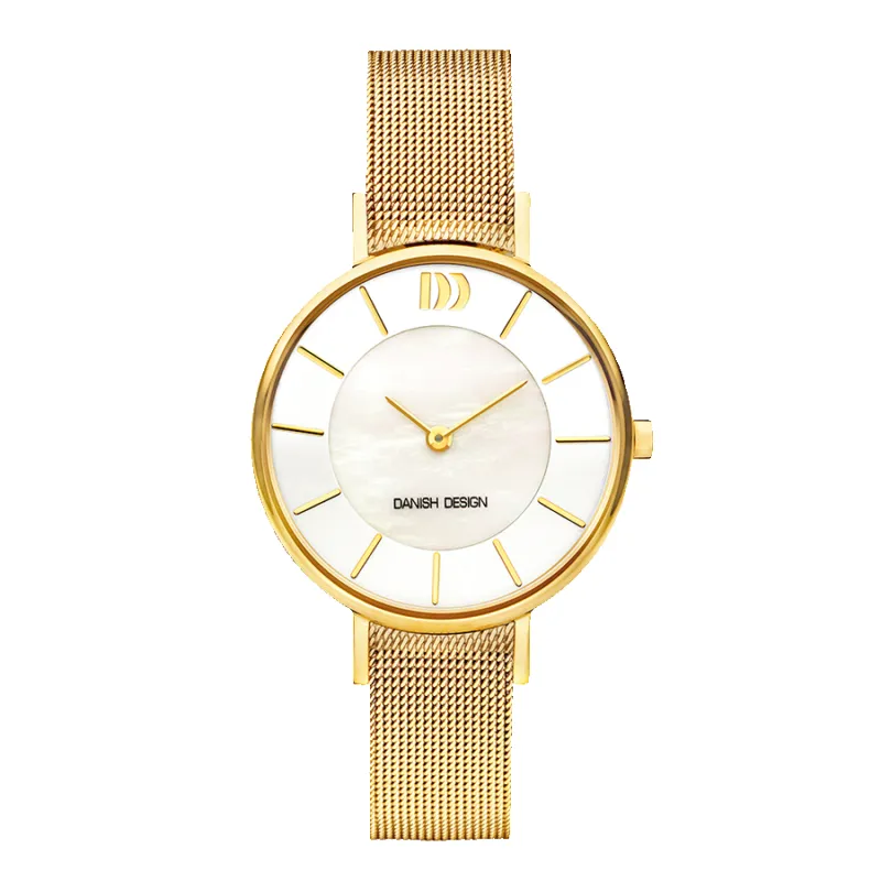 Danish Design IV05Q1167 Rømø Mother Of Pearl Gold Watch made by H.S. Johnson