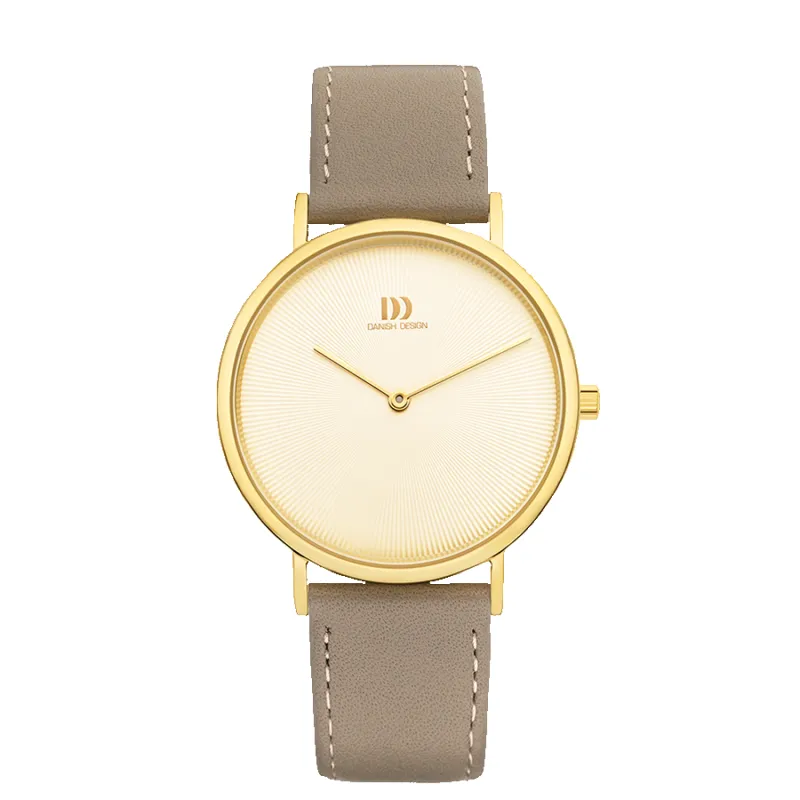 Danish Design IV19Q1247 Marilyn Gold Champagne Tan Watch made by H.S. Johnson