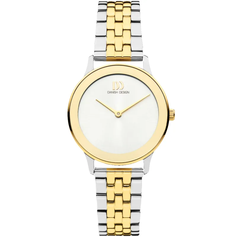 Danish Design IV95Q1288 Nostalgi 1988 Two-tone Link Watch made by H.S. Johnson