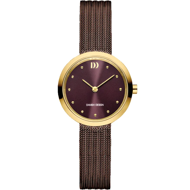Danish Design IV74Q1210 Julia Chestnut Gold Watch made by H.S. Johnson