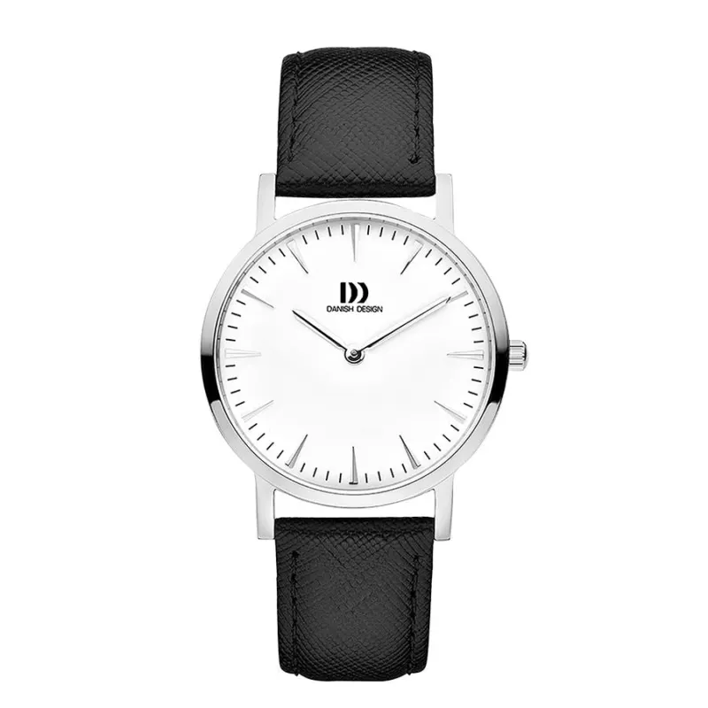 Danish Design IV10Q1235 London White Silver/Black Medium Watch made by H.S. Johnson