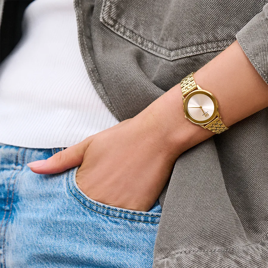 Danish Design IV91Q1288 Nostalgi 1988 Gold Silver Link Watch sold by H.S. Johnson product image thumbnail 2