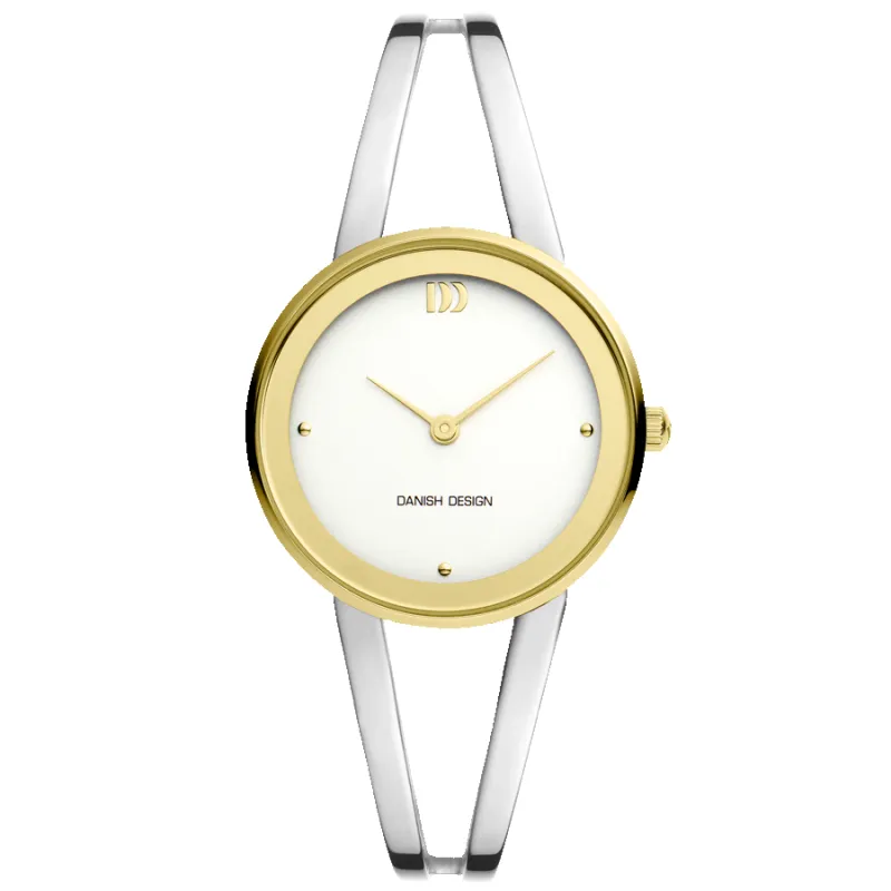 Danish Design IV65Q1295 Nostalgi 1988 Two-Tone Bangle Watch made by H.S. Johnson