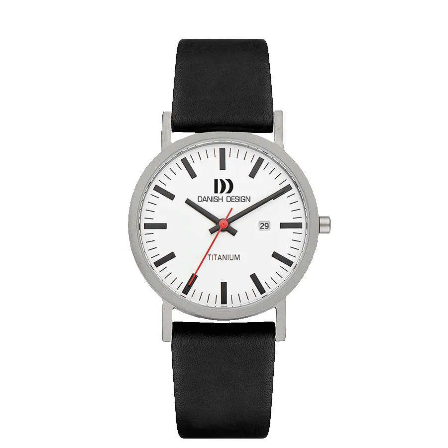 Danish Design IQ12Q1273 Rhine White Black Date Large Watch sold by H.S. Johnson