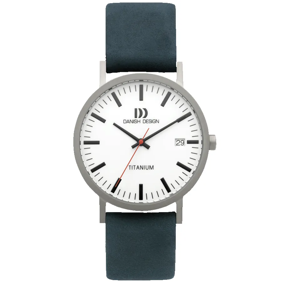 Danish Design IQ30Q1273 Rhine White Blue Date Large Watch sold by H.S. Johnson