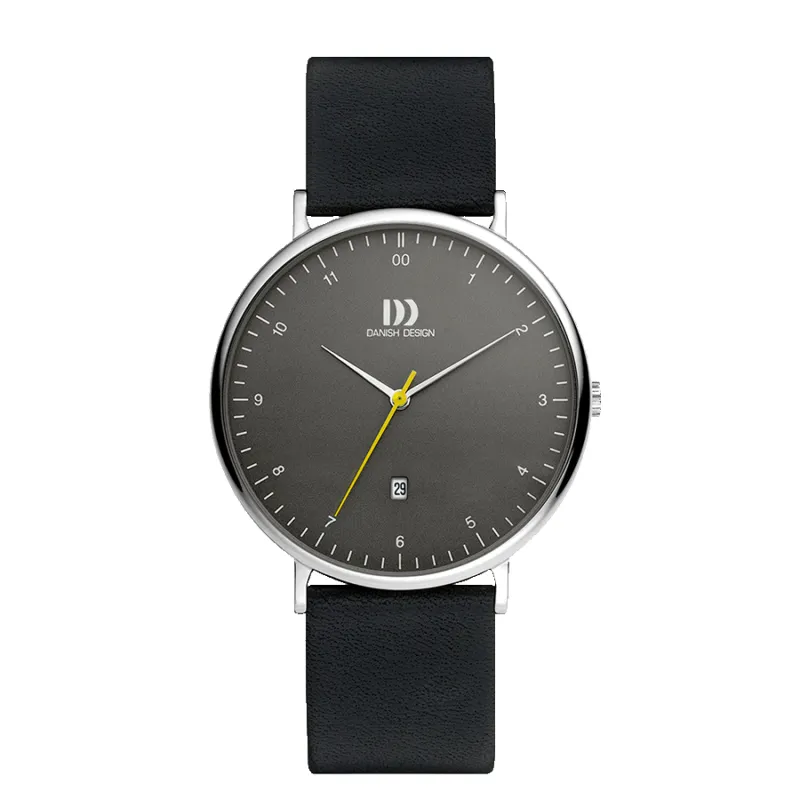Danish Design IQ14Q1188 Copenhagen Date Grey Black Large Watch made by H.S. Johnson