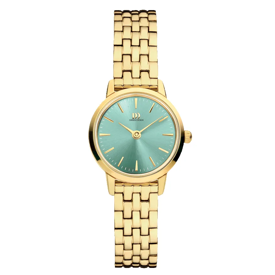 Danish Design IV83Q1268 Akilia Mini Link Gold Sage Green Watch sold by H.S. Johnson