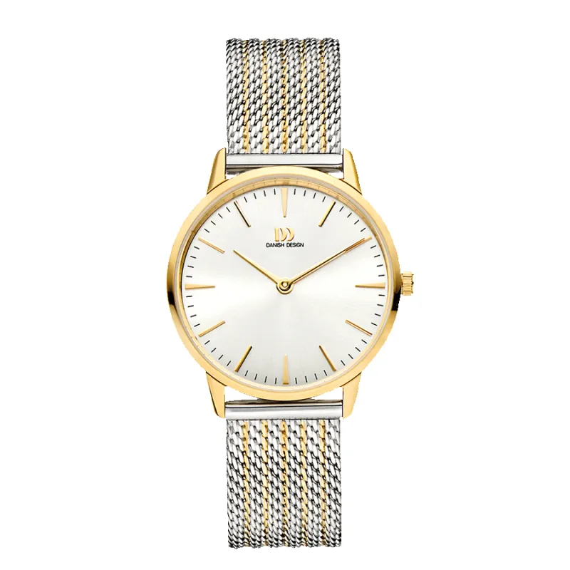 Danish Design IV65Q1251 Akilia Two-Tone Mesh Medium Watch made by H.S. Johnson