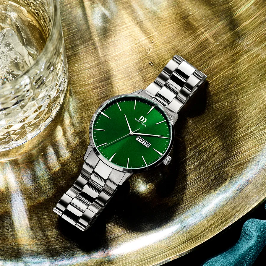 Danish Design IQ97Q1267 Akilia Day/Date Green Link Watch sold by H.S. Johnson product image thumbnail 2