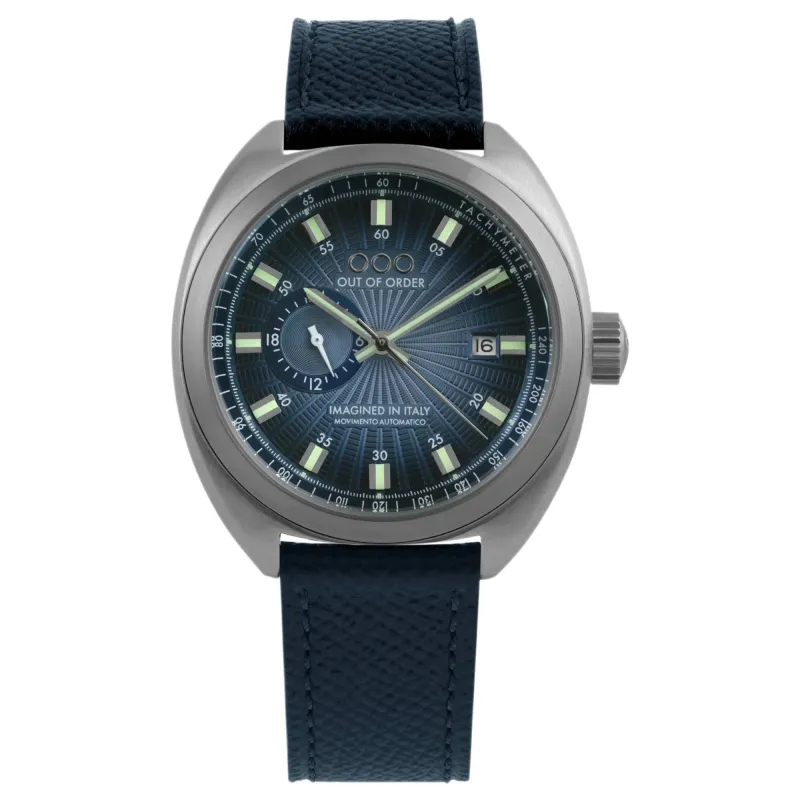 Out Of Order 001-31.BL.GU Torpedine Abyss Ultra Brushed Automatic Watch made by H.S. Johnson