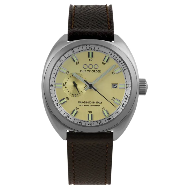 Out Of Order 001-31.GL.MA Torpedine Gold Ultra Brushed Automatic Watch made by H.S. Johnson