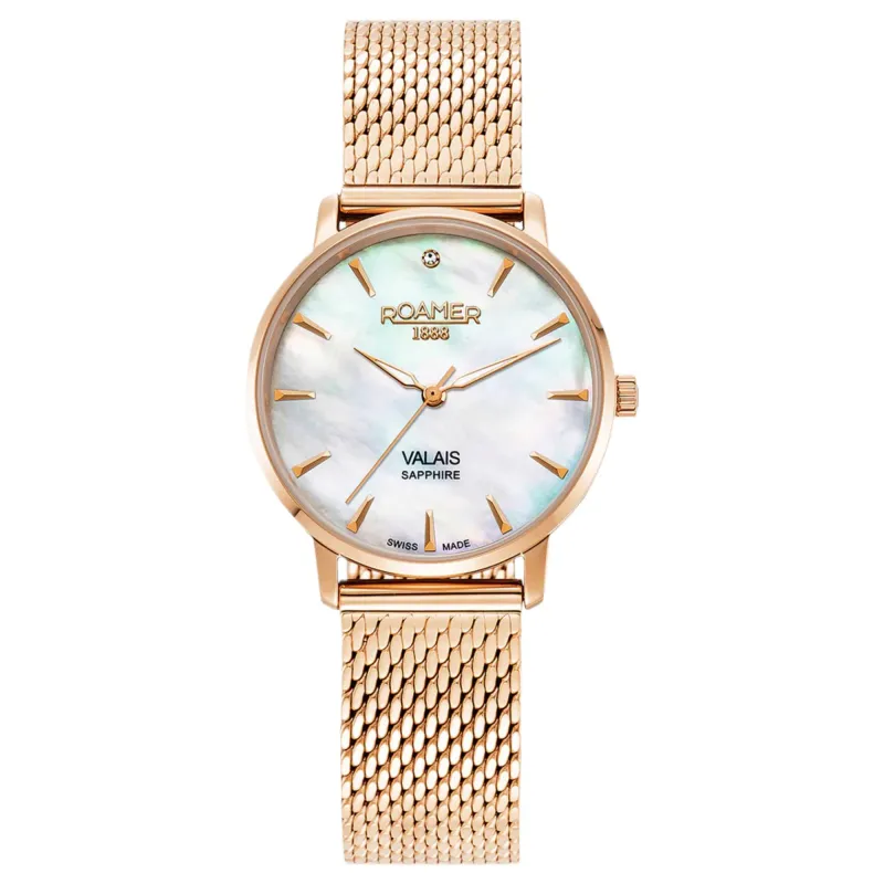 Roamer 989847 49 10 05 Women's Valais White Mother Of Pearl Watch made by H.S. Johnson
