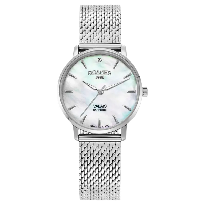 Roamer 989847 41 20 05 Women's Valais White Mother Of Pearl Watch made by H.S. Johnson