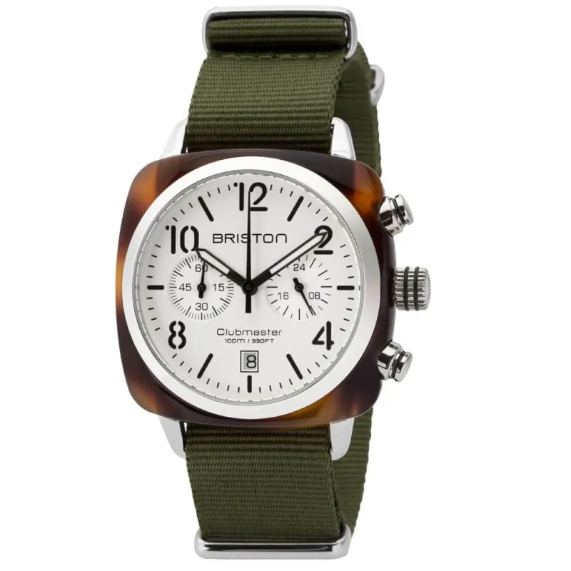 Briston Clubmaster Classic - Chrono - Blanc 16140.SA.T.2.NGA Watch made by H.S. Johnson