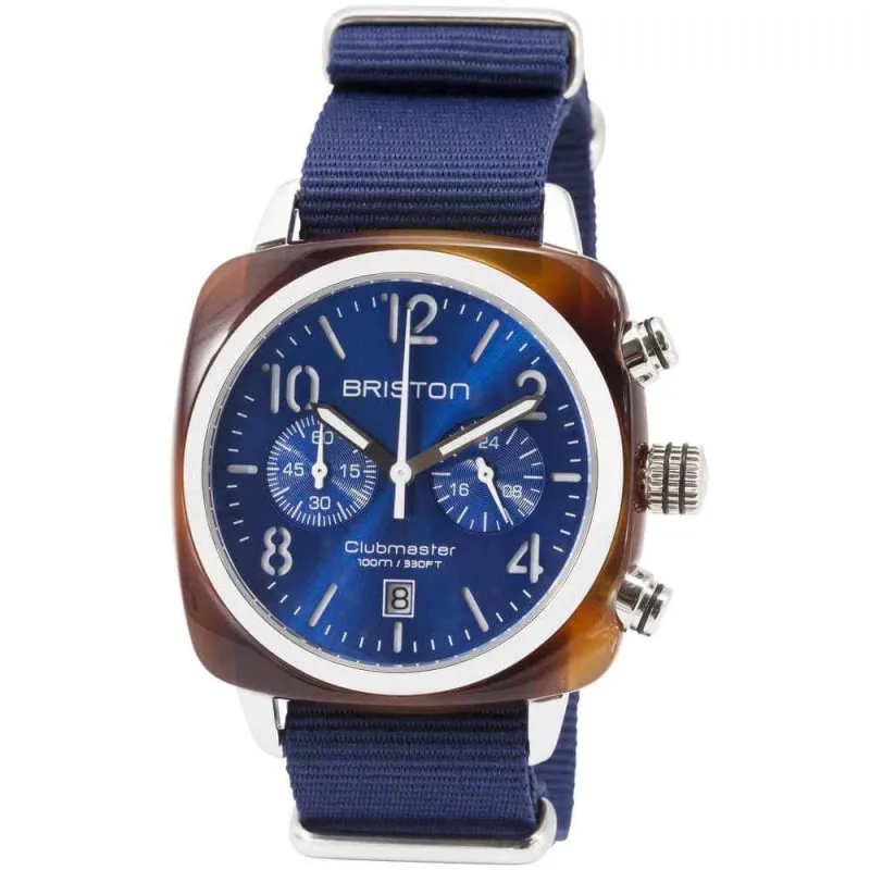 Briston Clubmaster Classic - Chrono - Bleu Marine 15140.SA.T.9.NNB Watch made by H.S. Johnson