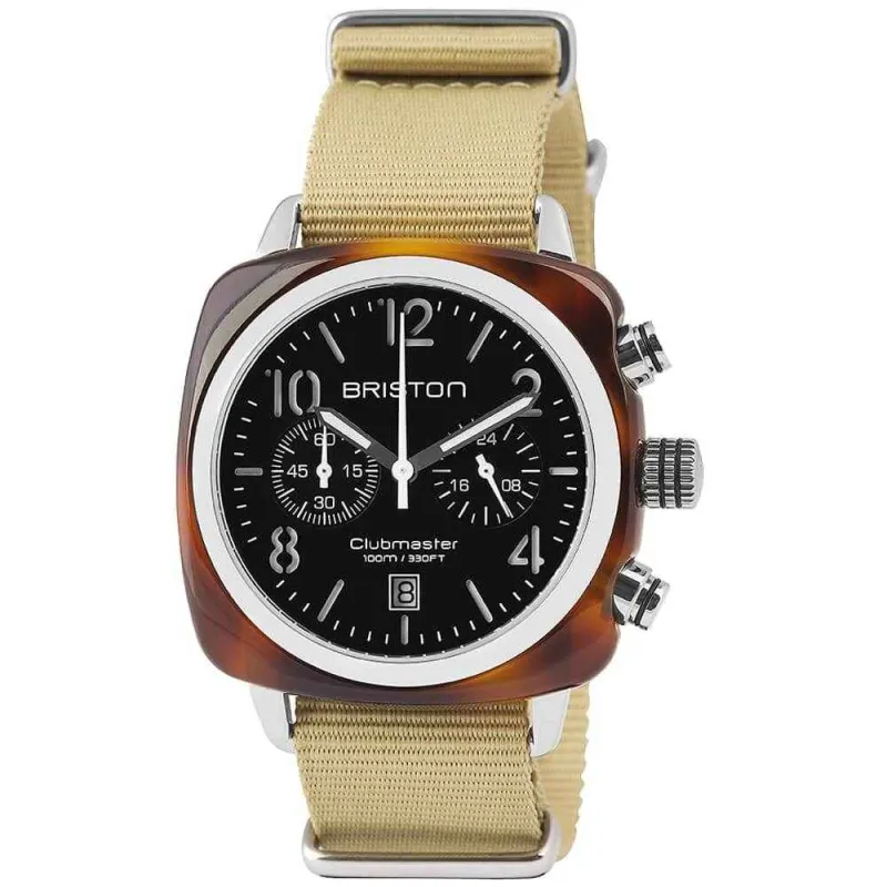 Briston Clubmaster Classic - Chrono - Noir 13140.SA.T.1.NK Watch made by H.S. Johnson