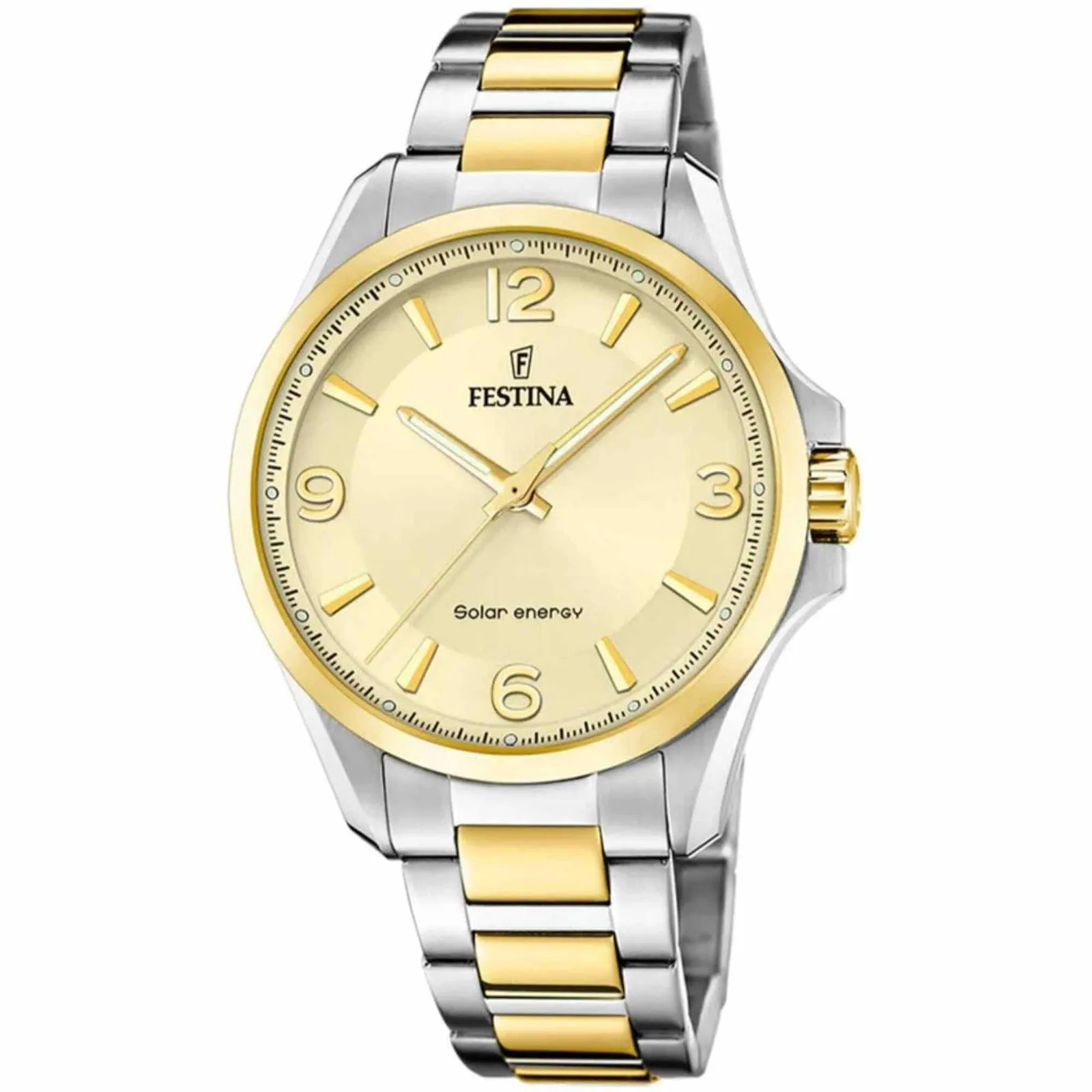 Festina F20657/2 Men's Solar Energy Two Tone Stainless Steel Watch sold by H.S. Johnson