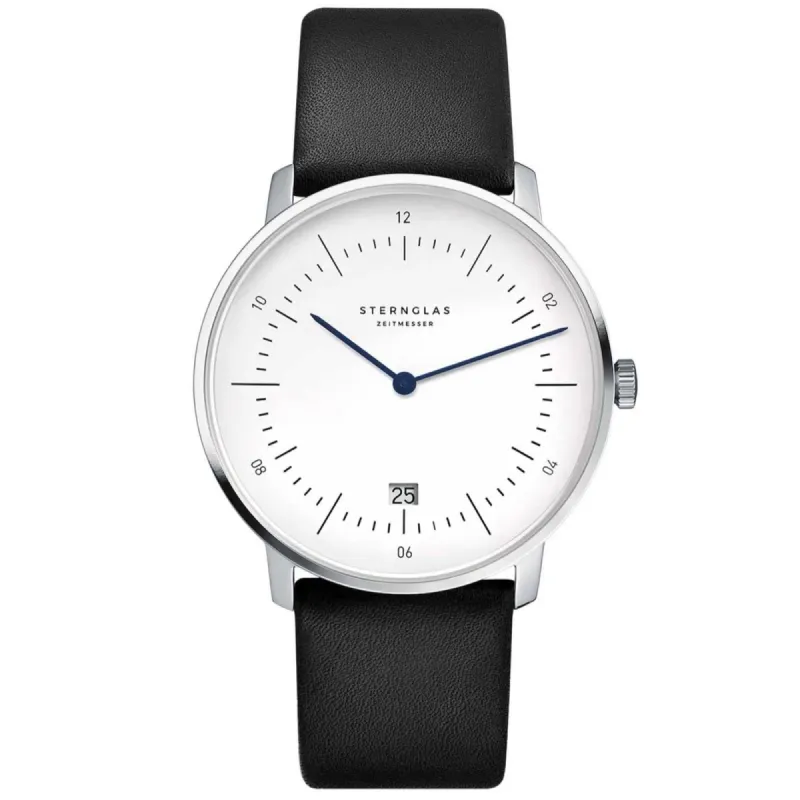 Sternglas S01-NA01-PR07 Men's Naos Black Strap Wristwatch sold by H.S. Johnson