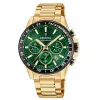 Festina F20634/4 Men's Green Dial Gold Tone Case Chronograph Wristwatch sold by H.S. Johnson