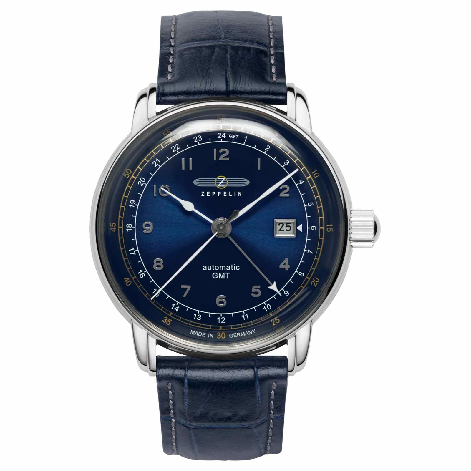 Zeppelin 7668-3 Men's Automatic GMT Blue Strap Watch sold by H.S. Johnson