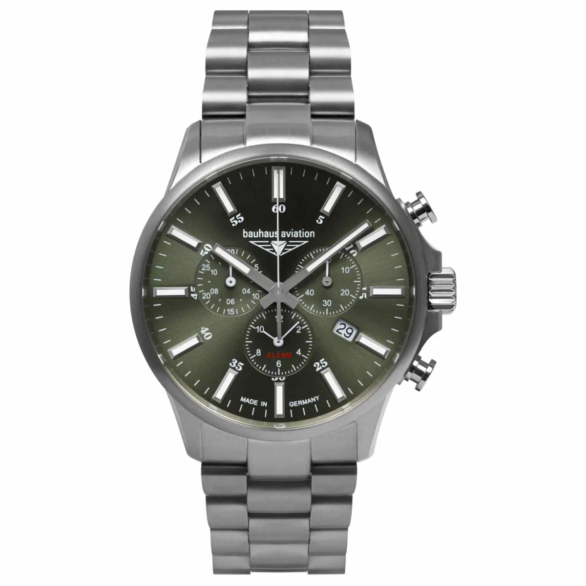 Bauhaus Aviation 2880M4 Men's Quartz Chronograph Wristwatch sold by H.S. Johnson