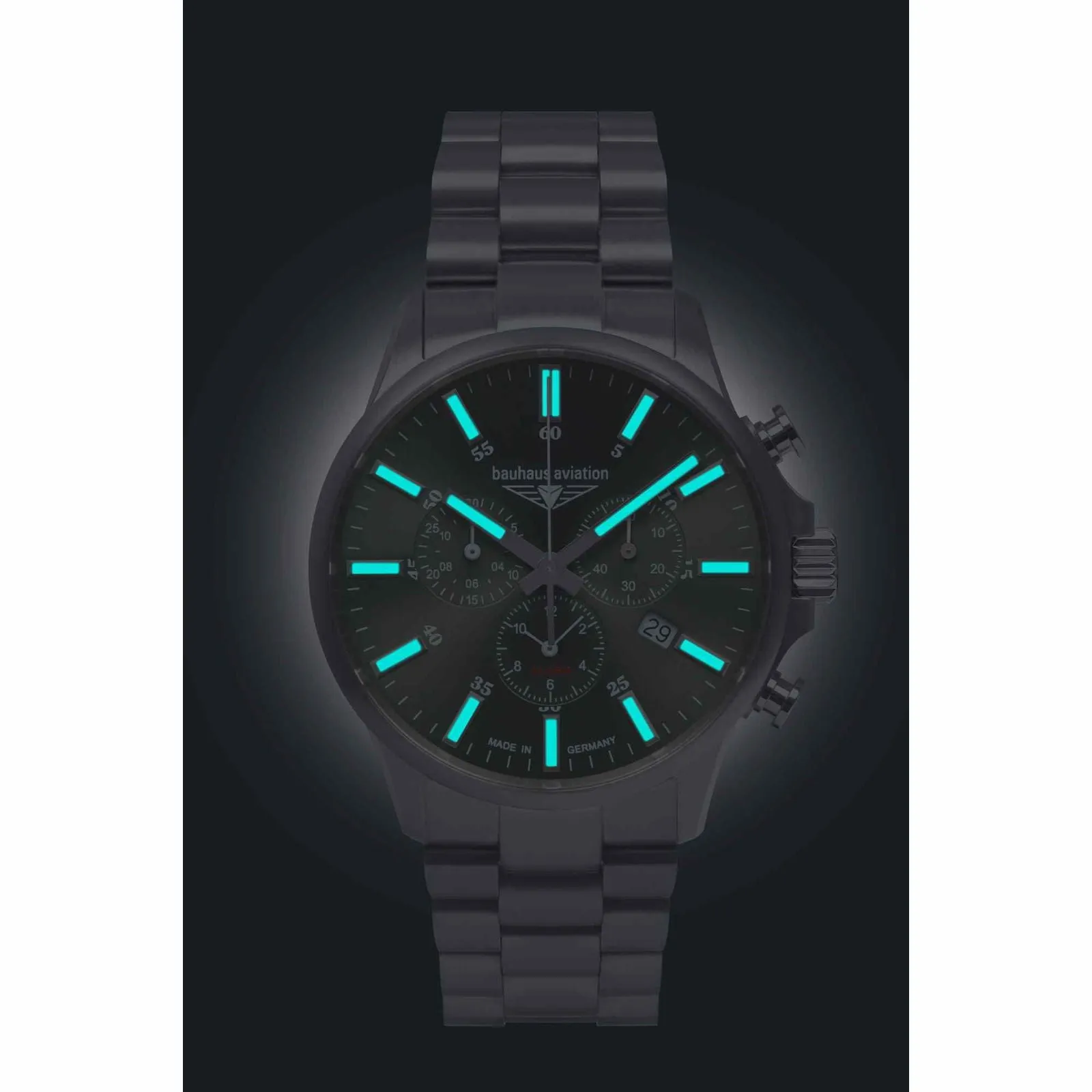 Bauhaus Aviation 2880M4 Men's Quartz Chronograph Watch sold by H.S. Johnson product image thumbnail 2