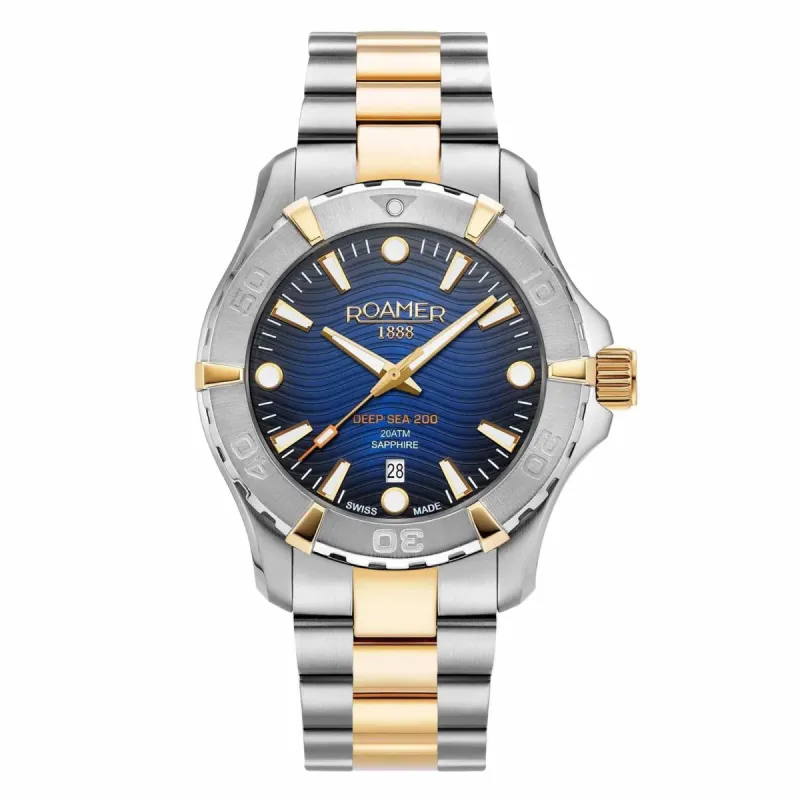 Roamer 860833 47 45 70 Deep Sea 200 Two Tone Steel Bracelet Wristwatch sold by H.S. Johnson