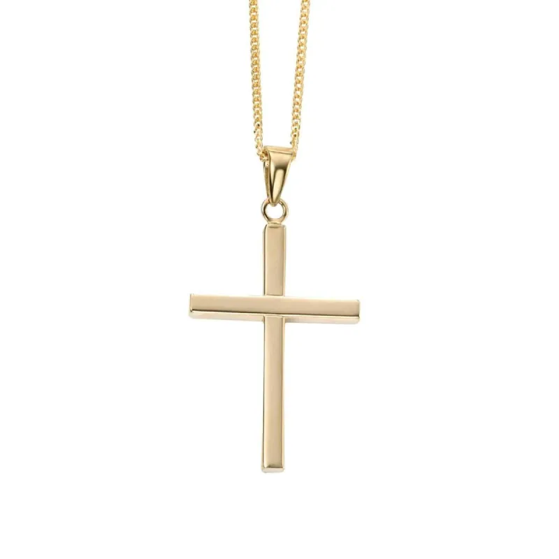 Elements Gold GP942 Large Cross Pendant Only sold by H.S. Johnson
