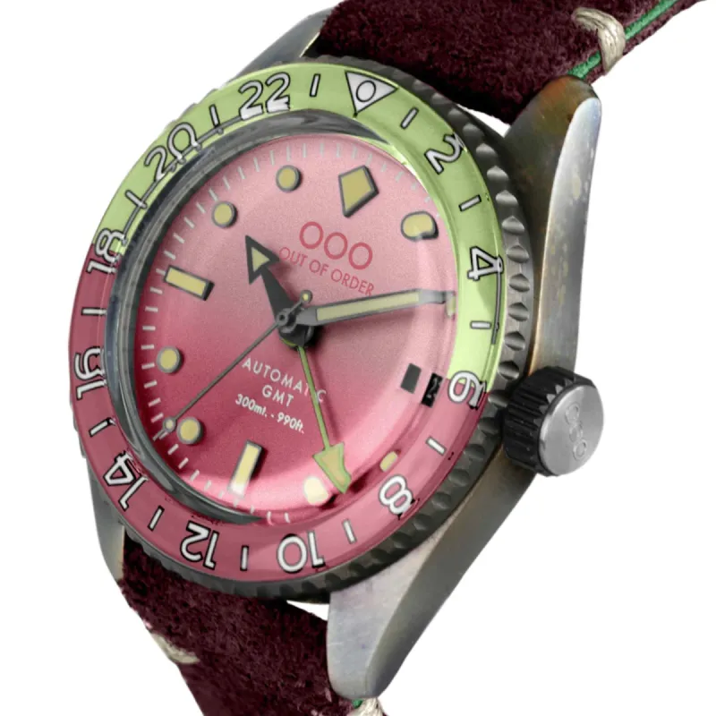 Out Of Order 001-25.COS Men's Cosmopolitan Automatic GMT Wristwatch made by H.S. Johnson