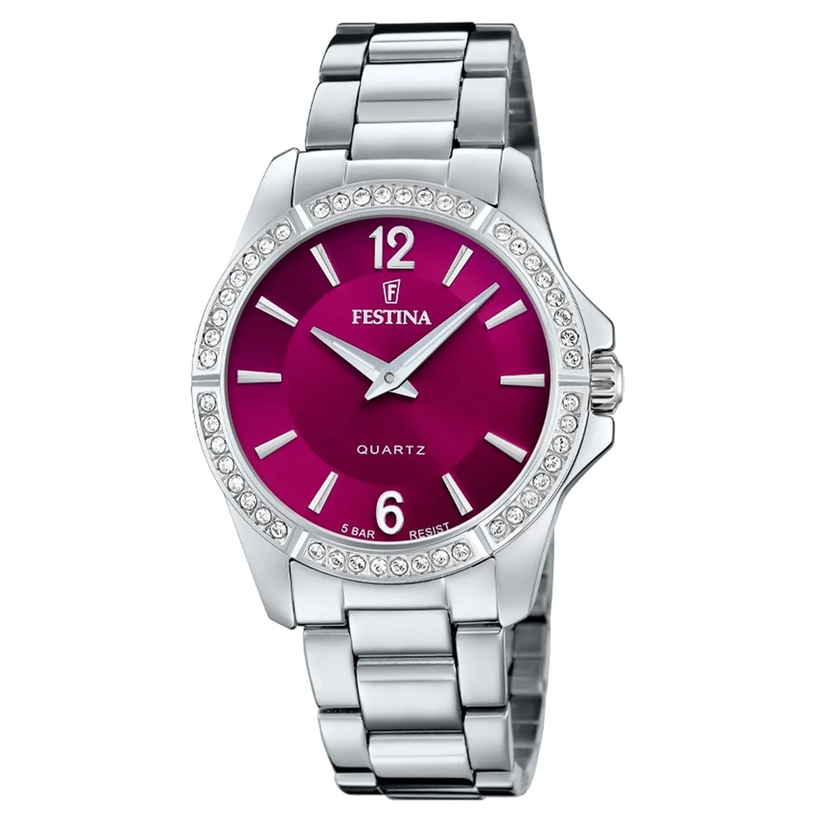 Festina F20593/2 Women's Bordeaux Steel Bracelet Watch sold by H.S. Johnson