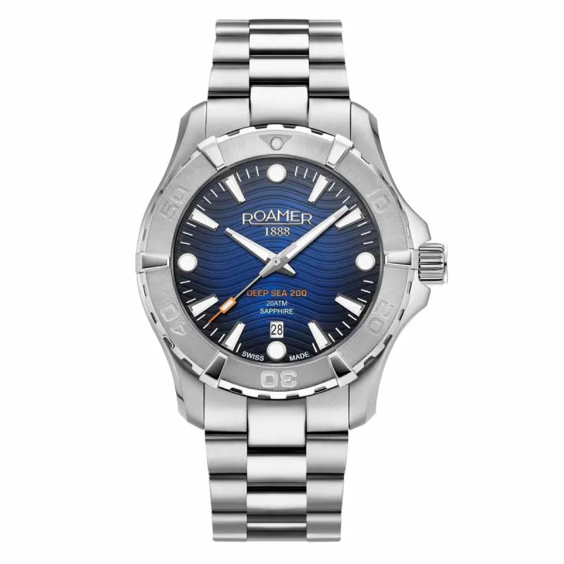 Roamer 860833 41 45 70 Deep Sea 200 Steel Bracelet Wristwatch sold by H.S. Johnson