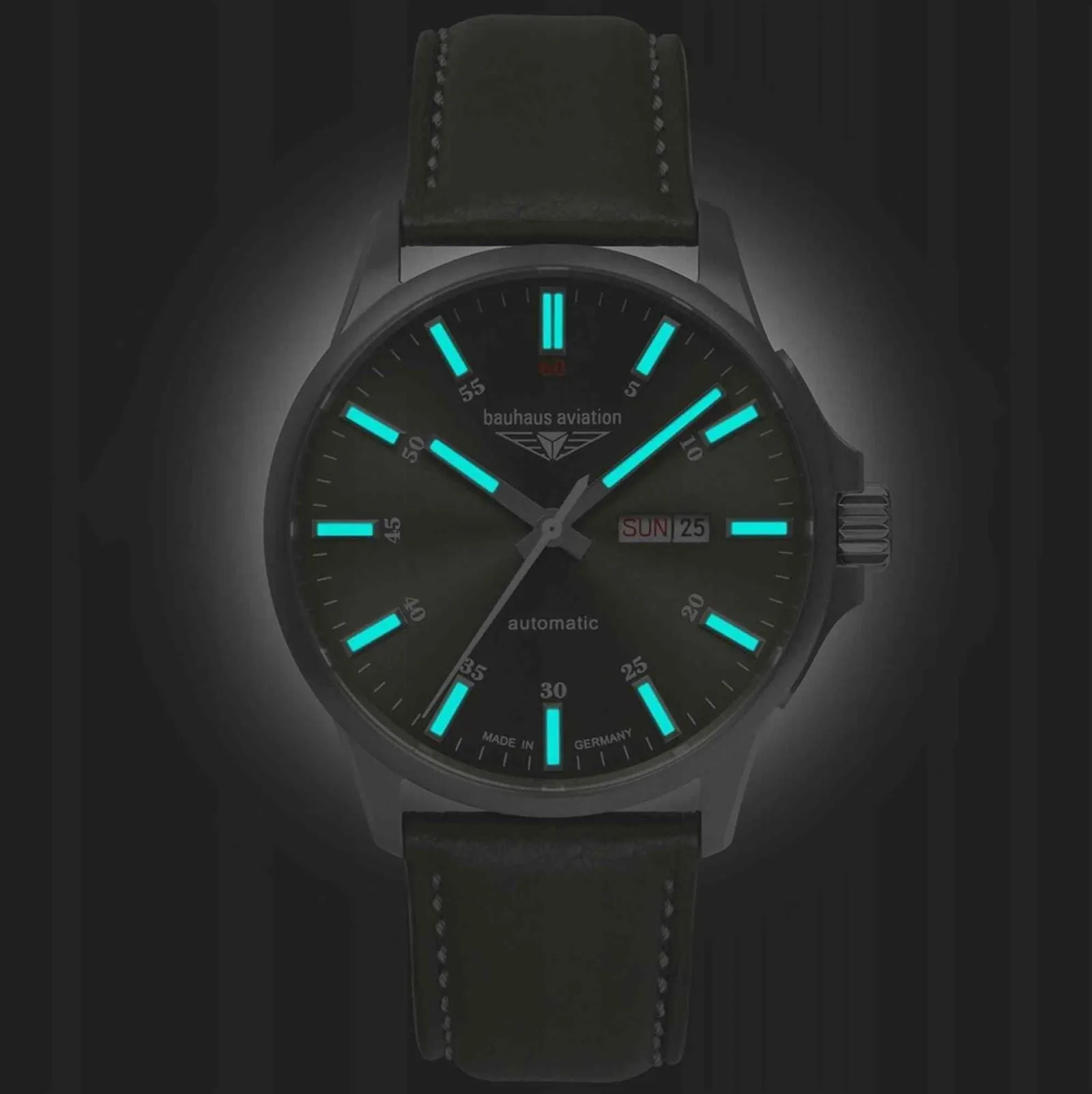 Bauhaus Aviation 28664 Men's Day Date Automatic Watch sold by H.S. Johnson product image thumbnail 2