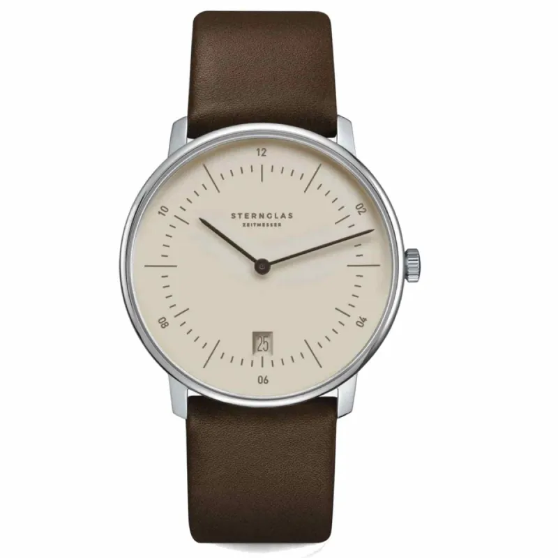 Sternglas S01-NA38-PR04 Naos Dark Brown Wristwatch sold by H.S. Johnson