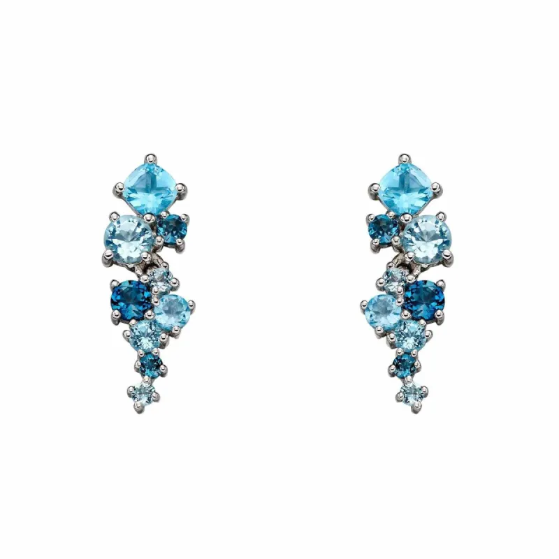Elements Gold GE2225T Scatter Earrings Blue Topaz sold by H.S. Johnson