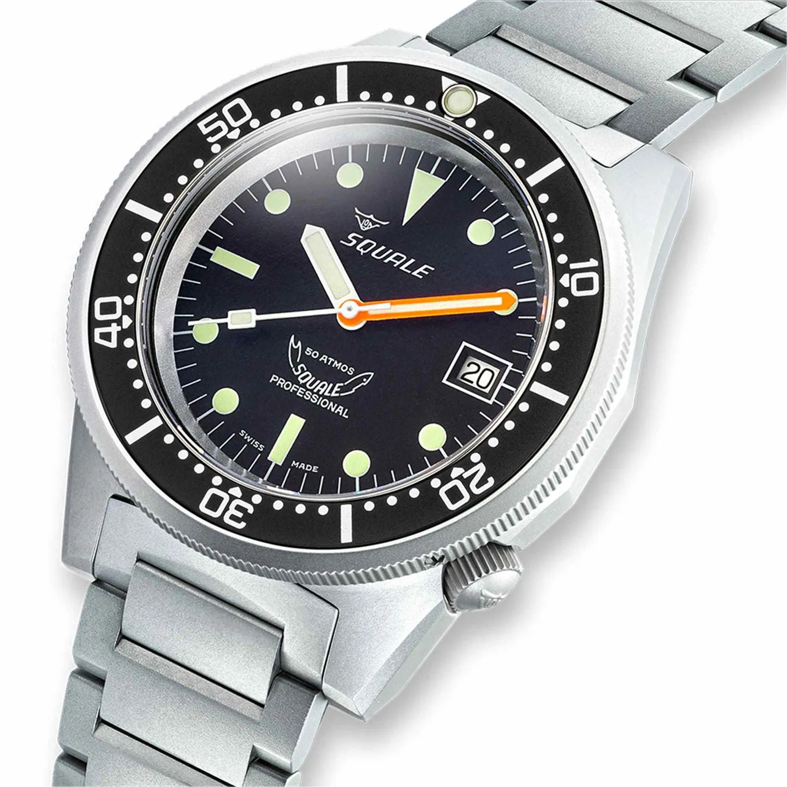 Squale 1521BKBL.SQ20S Men's Classic Dive Automatic Watch sold by H.S. Johnson product image thumbnail 2