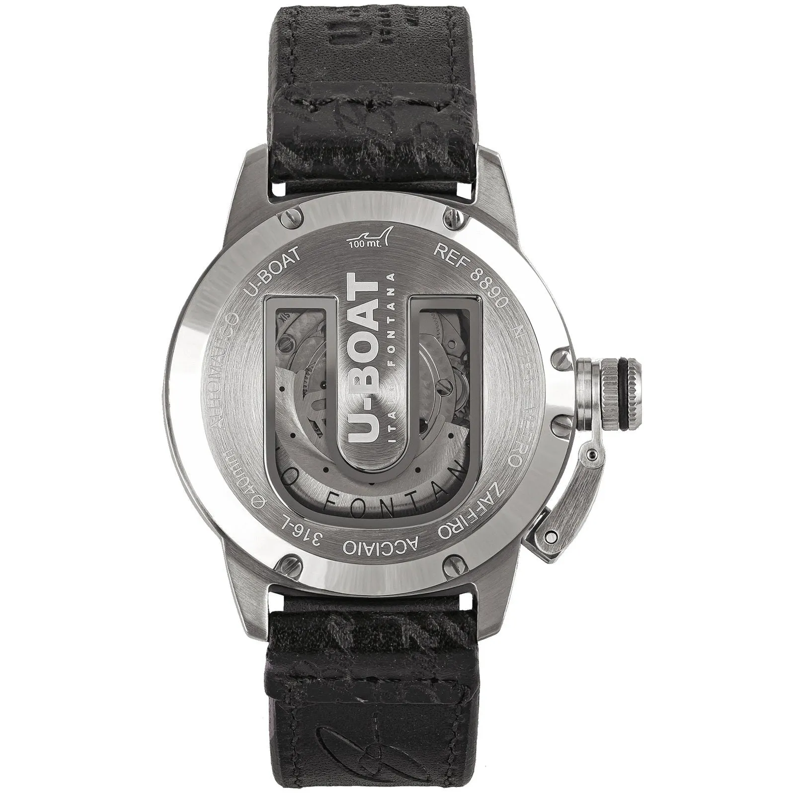 U-Boat 8890 Classico 40 Vintage Bezel Screws Black Strap Wristwatch sold by H.S. Johnson product image thumbnail 2