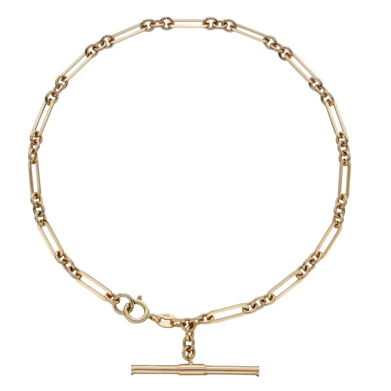 Elements Gold GB504 T-Bar Chain Bracelet sold by H.S. Johnson
