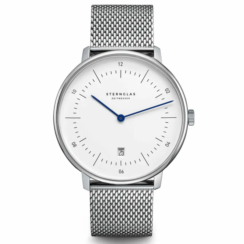 Sternglas S01-NX01-MI04 Men's NAOS XL Milanese Strap Wristwatch sold by H.S. Johnson