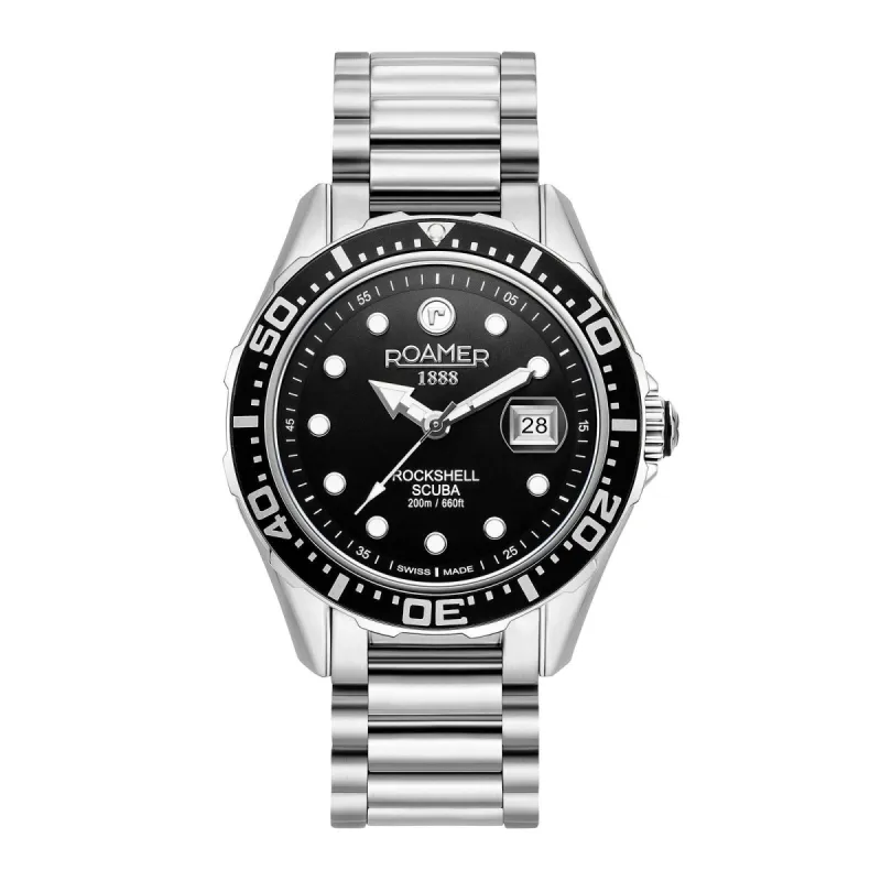Roamer 220858 41 85 50 Rockshell Mark III Scuba Black Dial Watch sold by H.S. Johnson