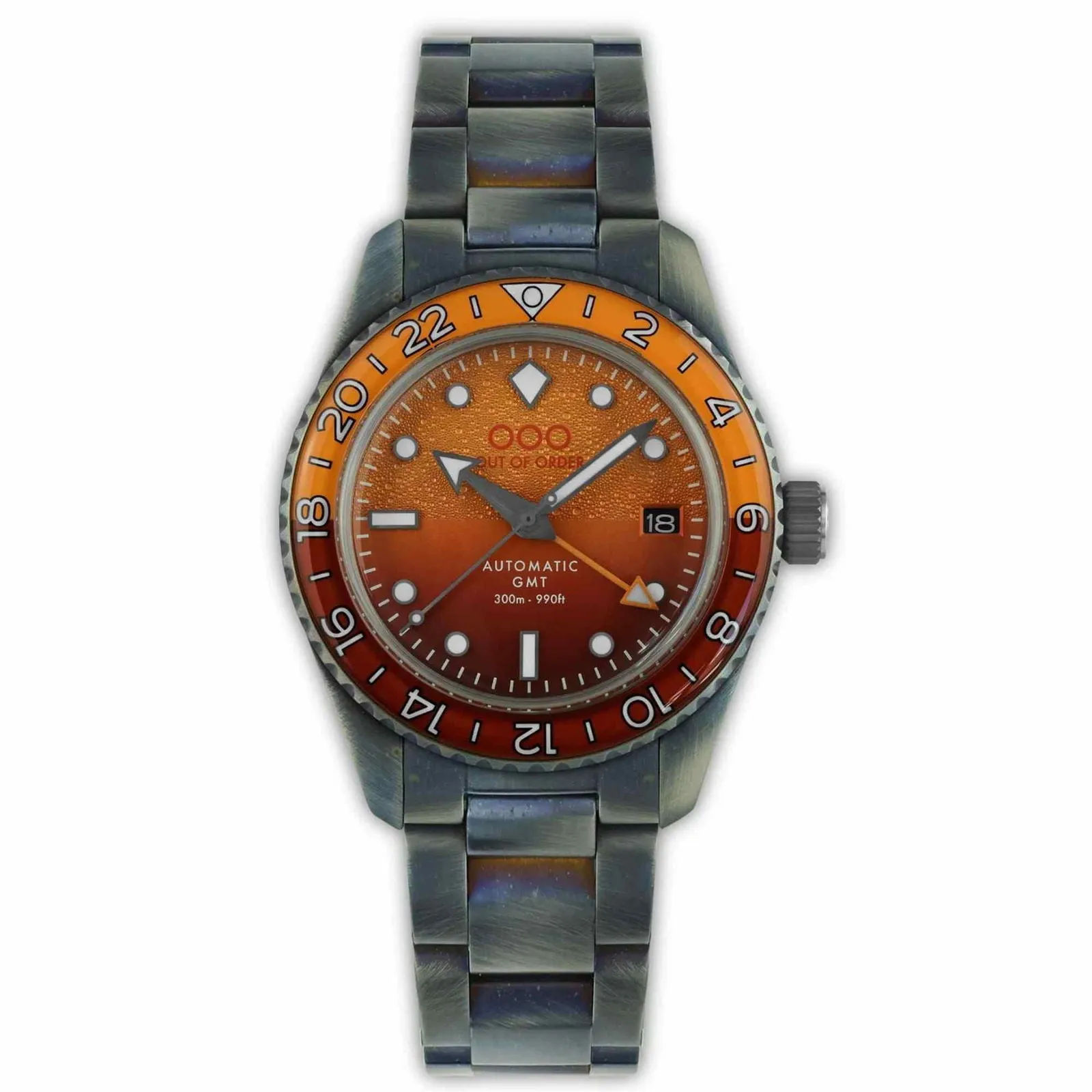 Out Of Order 001-25.NE.BAND Men's Negroni Auto GMT Ultra Distressed Watch sold by H.S. Johnson