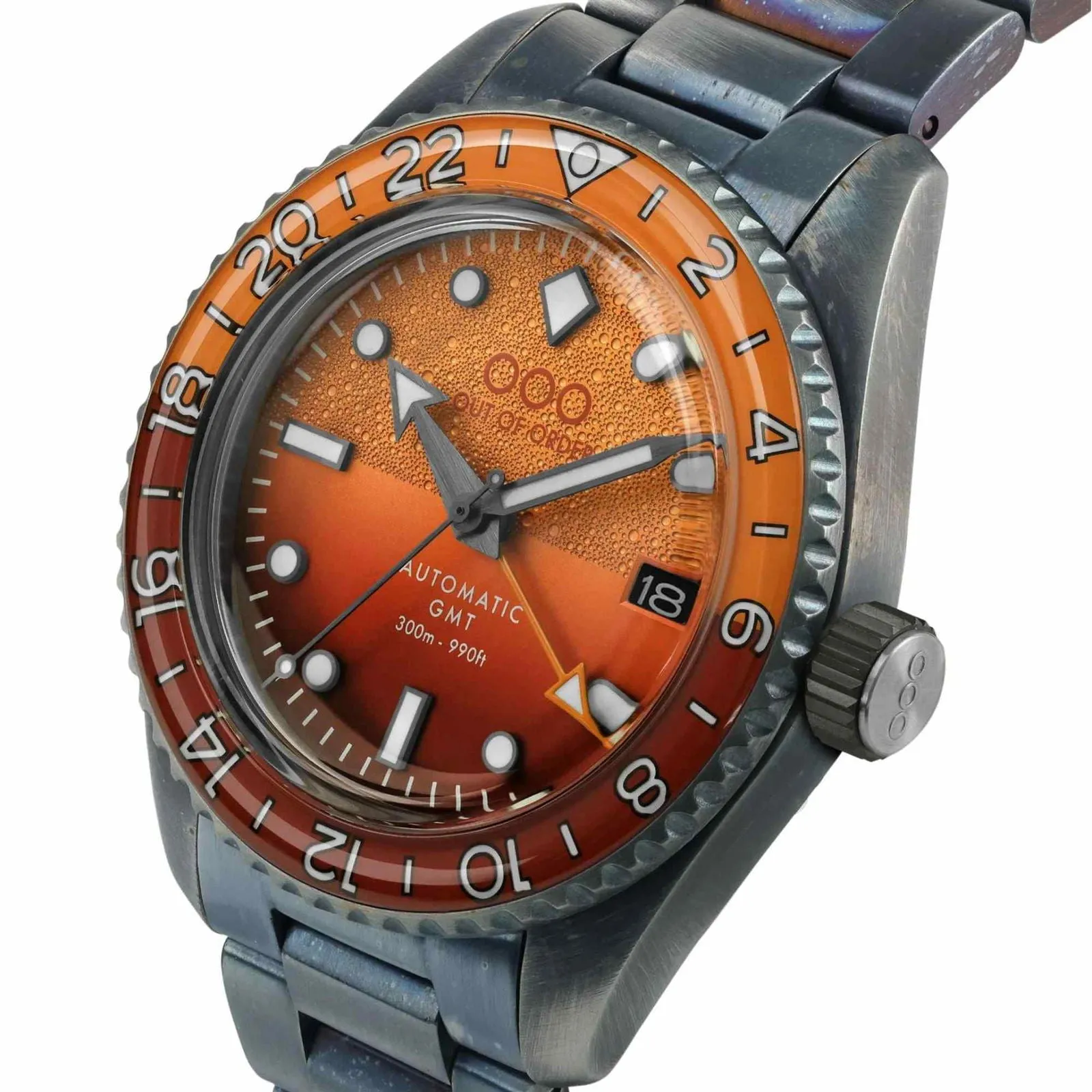 Out Of Order 001-25.NE.BAND Men's Negroni Auto GMT Ultra Distressed Watch sold by H.S. Johnson product image thumbnail 4