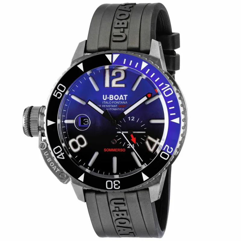 U-Boat 9519 Sommerso Ceramic Blue Watch sold by H.S. Johnson