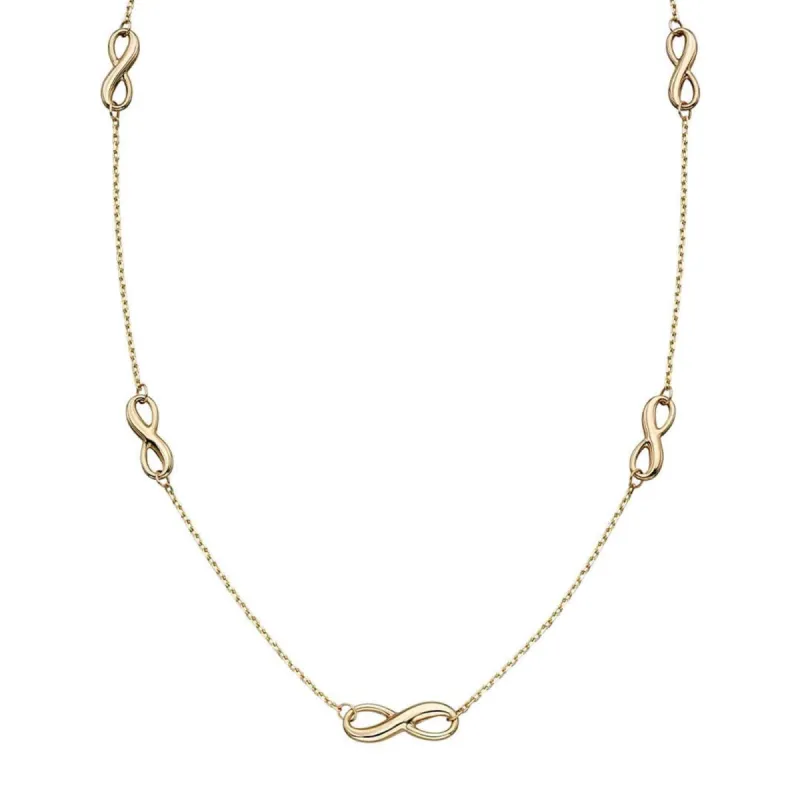 Elements Gold GN339 Infinity Station Necklace sold by H.S. Johnson